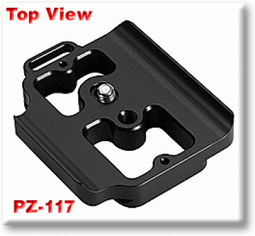Kameraplatte PZ-117 für Pentax K10D mit  D-BG2