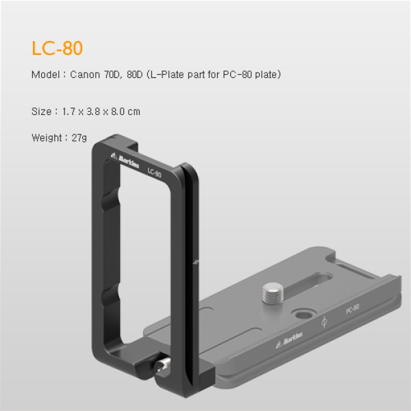 Markins LC-80 Kamerawinkel-Bausatz für PC-80 Canon 70D-80D