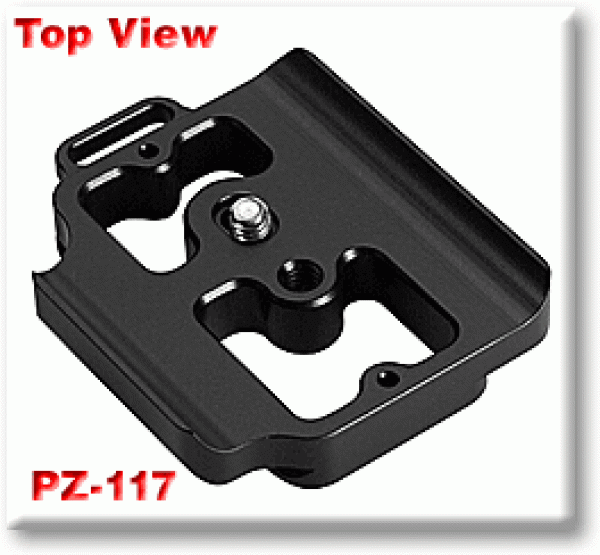 Camera Plate PZ-117 for Pentax K10D with D-BG2